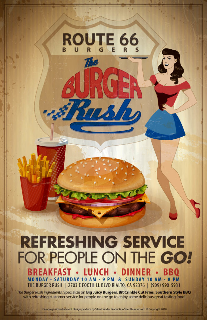 THE BURGER RUSH RETRO CAMPAIGN SILENTHUNDER